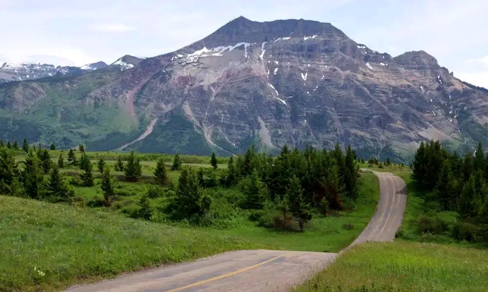 Road through the mountains Road through the mountains