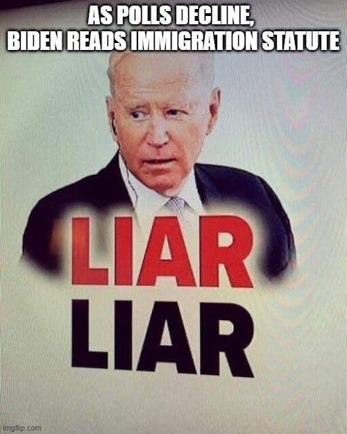 As Polls Decline, Biden Reads Immigration Statute
