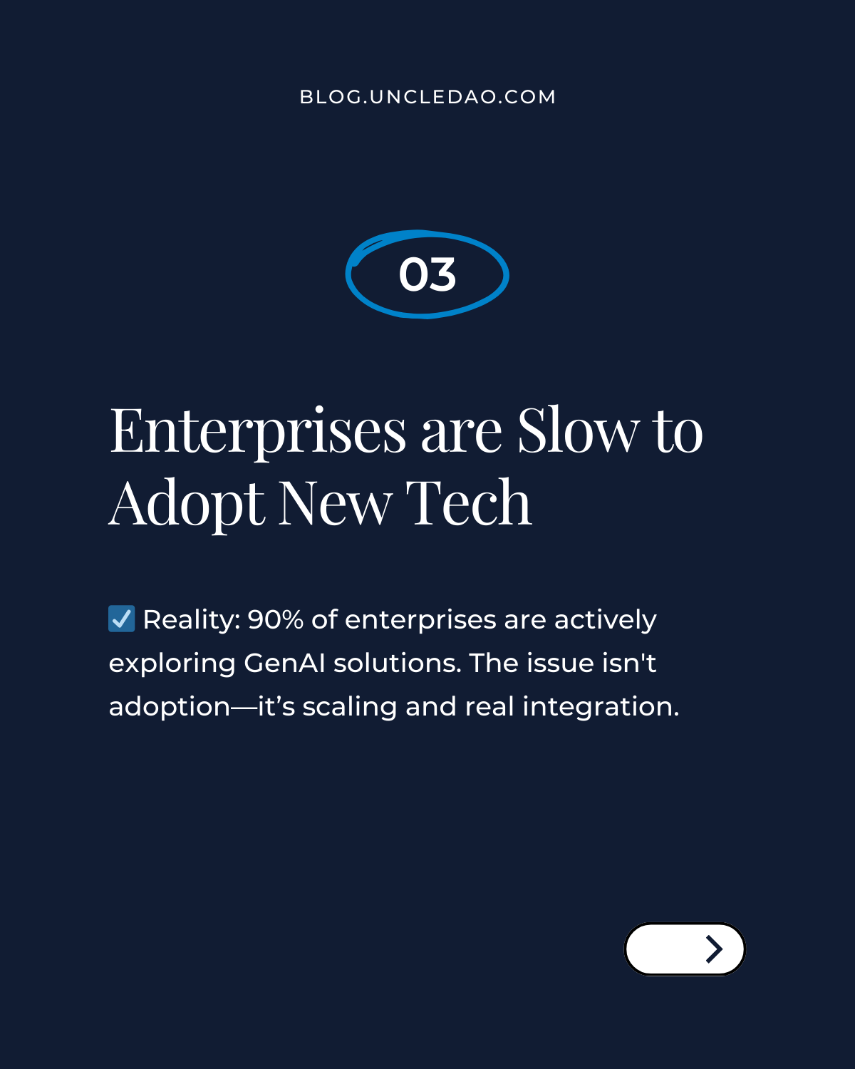 Ngộ nhận #3: Enterprise chậm chạp, ngồi chờ