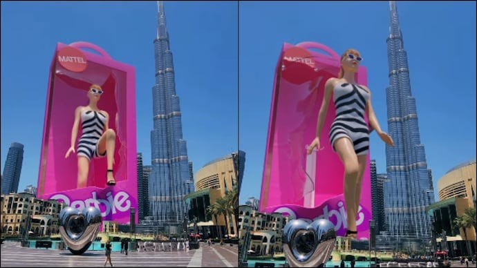 This 3D Barbie ad in front of Burj Khalifa is too surreal to believe.  Internet is stunned - India Today