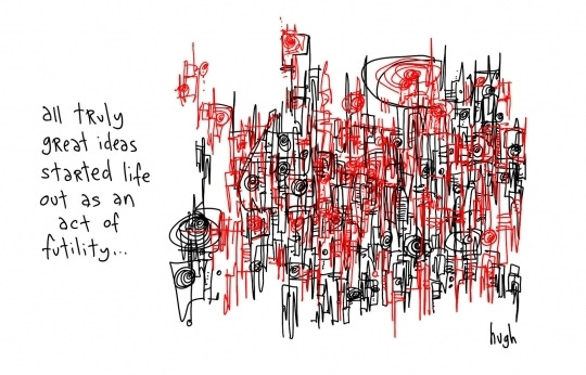 Futility - Art Is Never Finished Futility by Hugh MacLeod - Art is never finished