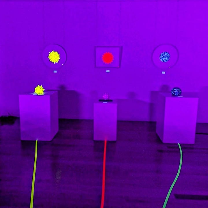 More photos of the 2025 exhibition entitled Glimpse of Another Universe by Michal Plis