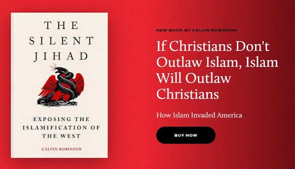 Well, someone had to write it… https://shop.newchristianright.com/products/the-silent-jihad | Calvin Robinson Well, someone had to write it… https://shop.newchristianright.com/products/the-silent-jihad | Calvin Robinson