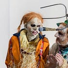 Climate scarecrows come to London's Southbank Centre