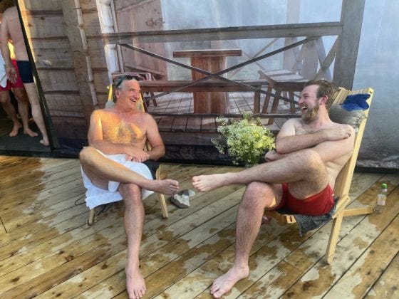 between rounds at the World Sauna Forum 2022