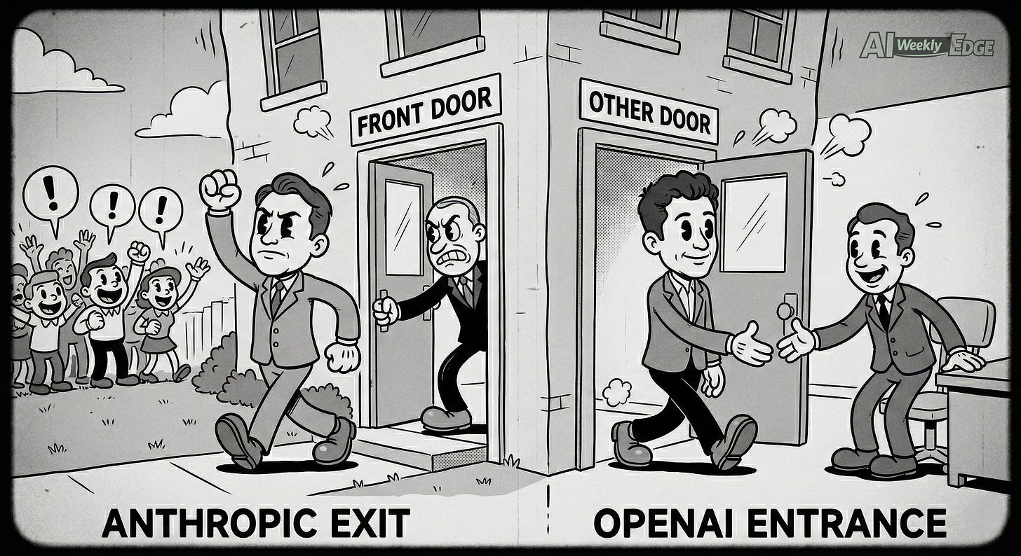 Anthropic out; OpenAI in.