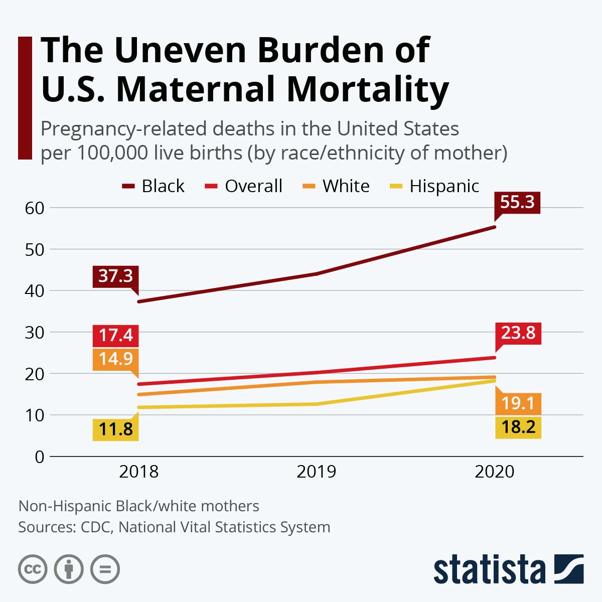 Chart: The Uneven Burden of U.S. Maternal Mortality | Statista Chart: The Uneven Burden of U.S. Maternal Mortality | Statista