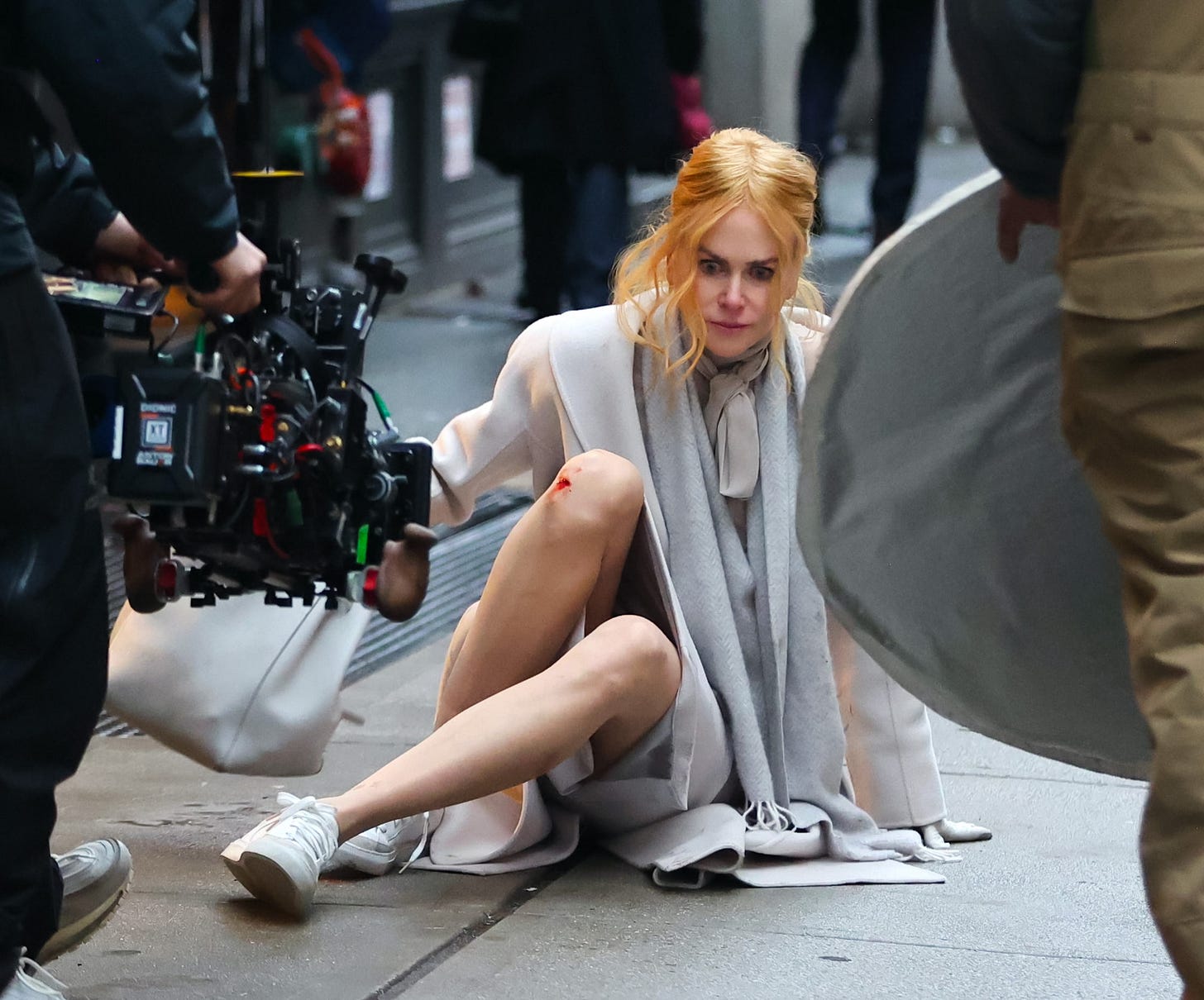 Nicole Kidman looks bloody, dirty while filming movie 'Babygirl' with dog