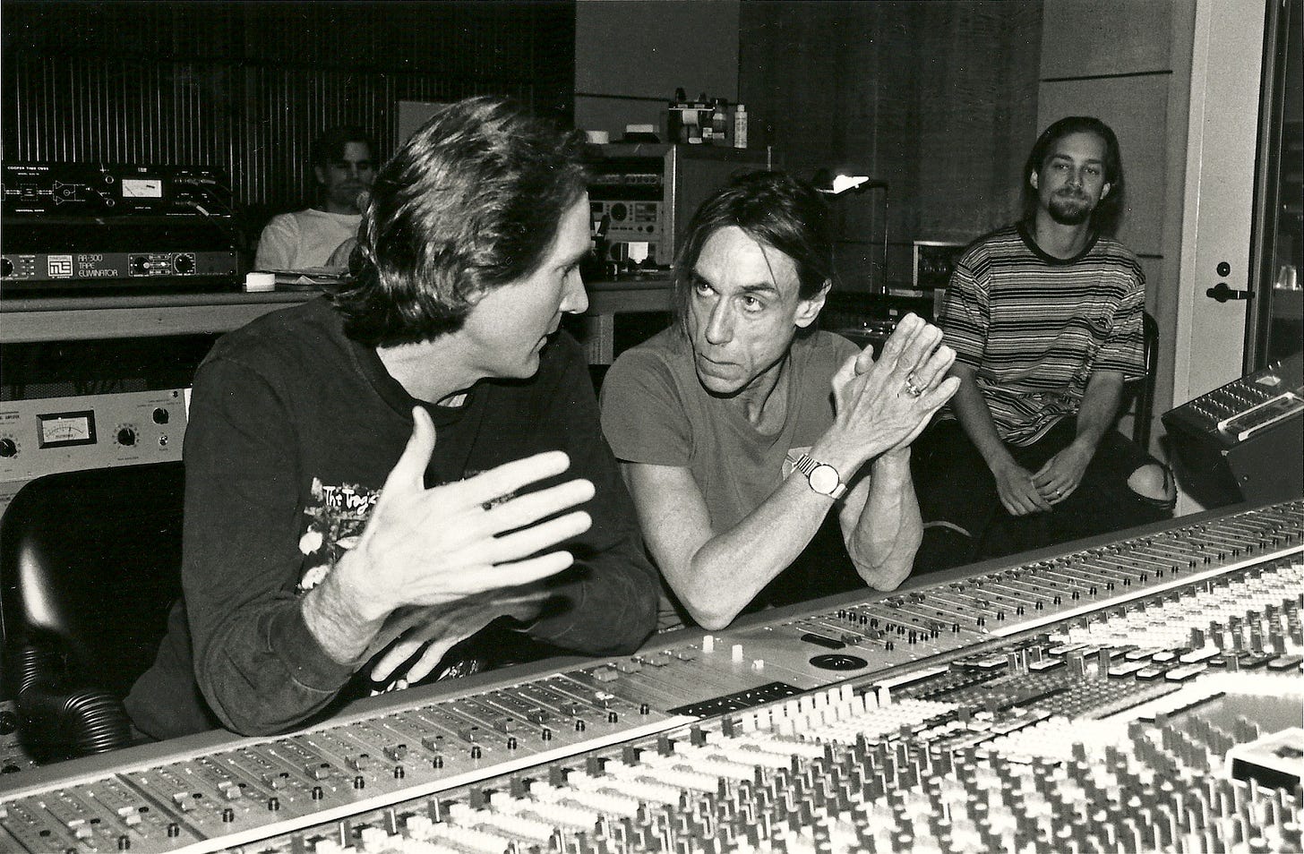 Bruce Dickinson, Iggy Pop, and Danny Kadar remixing "Raw Power" Bruce Dickinson, Iggy Pop, and Danny Kadar remixing "Raw Power"