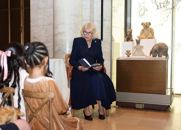 Queen Camilla Unites Winnie-the-Pooh With a Long-Lost Friend - The New York  Times
