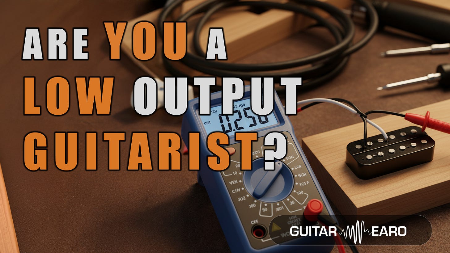 High vs Low: the eternal pickup output debate