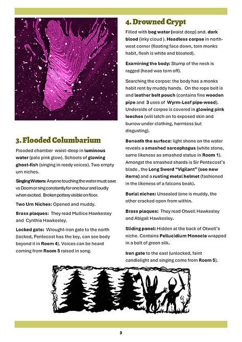 A set of pages from the revised Abigail's Wedding