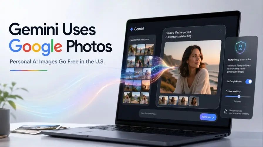 Gemini Can Now Use Google Photos for Personal AI Images