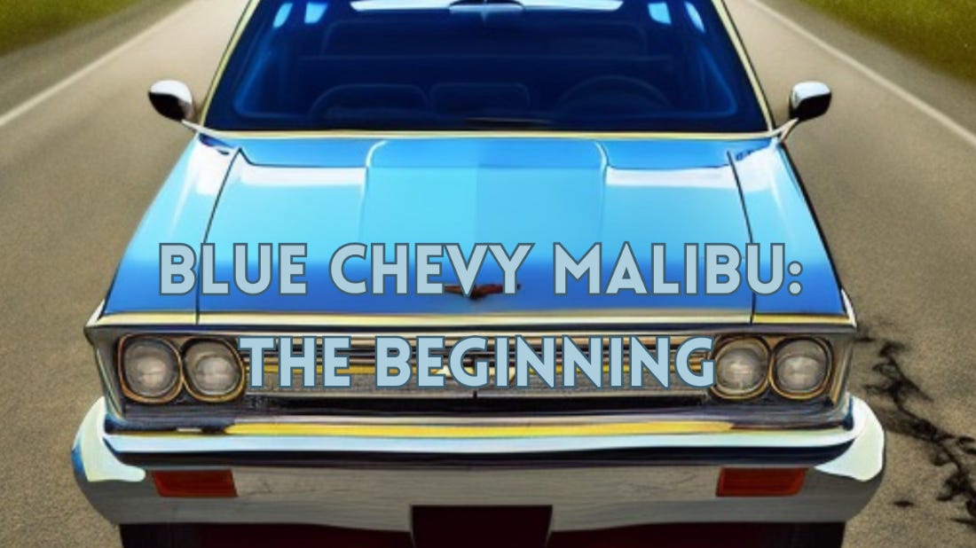 Blue Chevy Malibu car