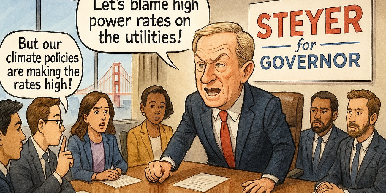 Steyer Watch: Billionaire Wanna-Be Governor Opens His Campaign With A False Story About Your Energy Bill