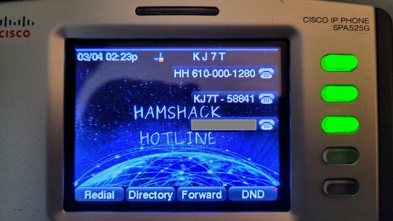 Cisco phone: all lines green!