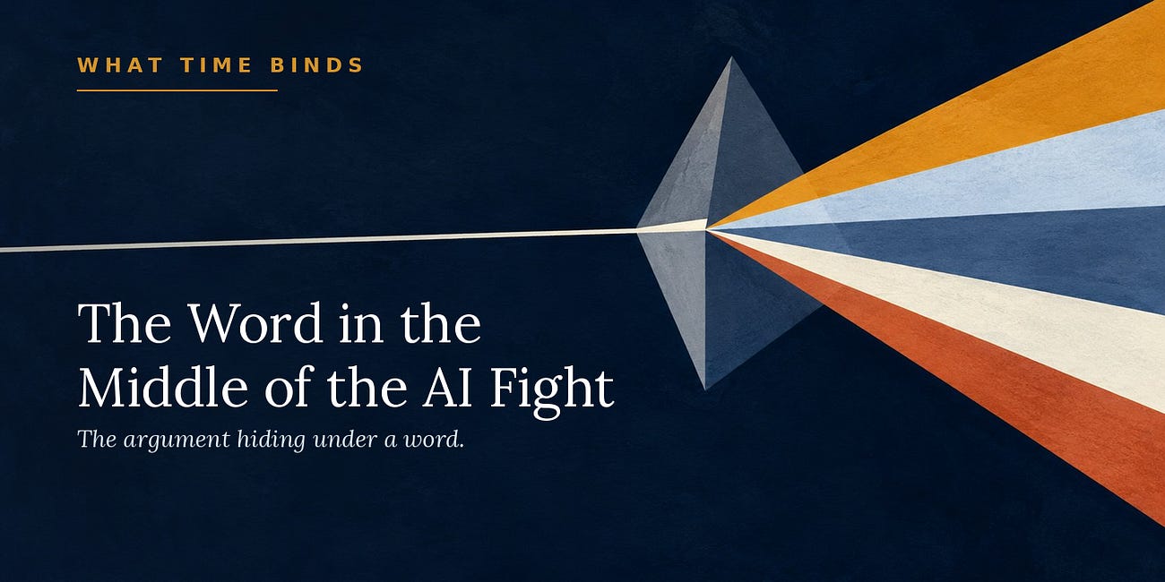 The Word in the Middle of the AI Fight