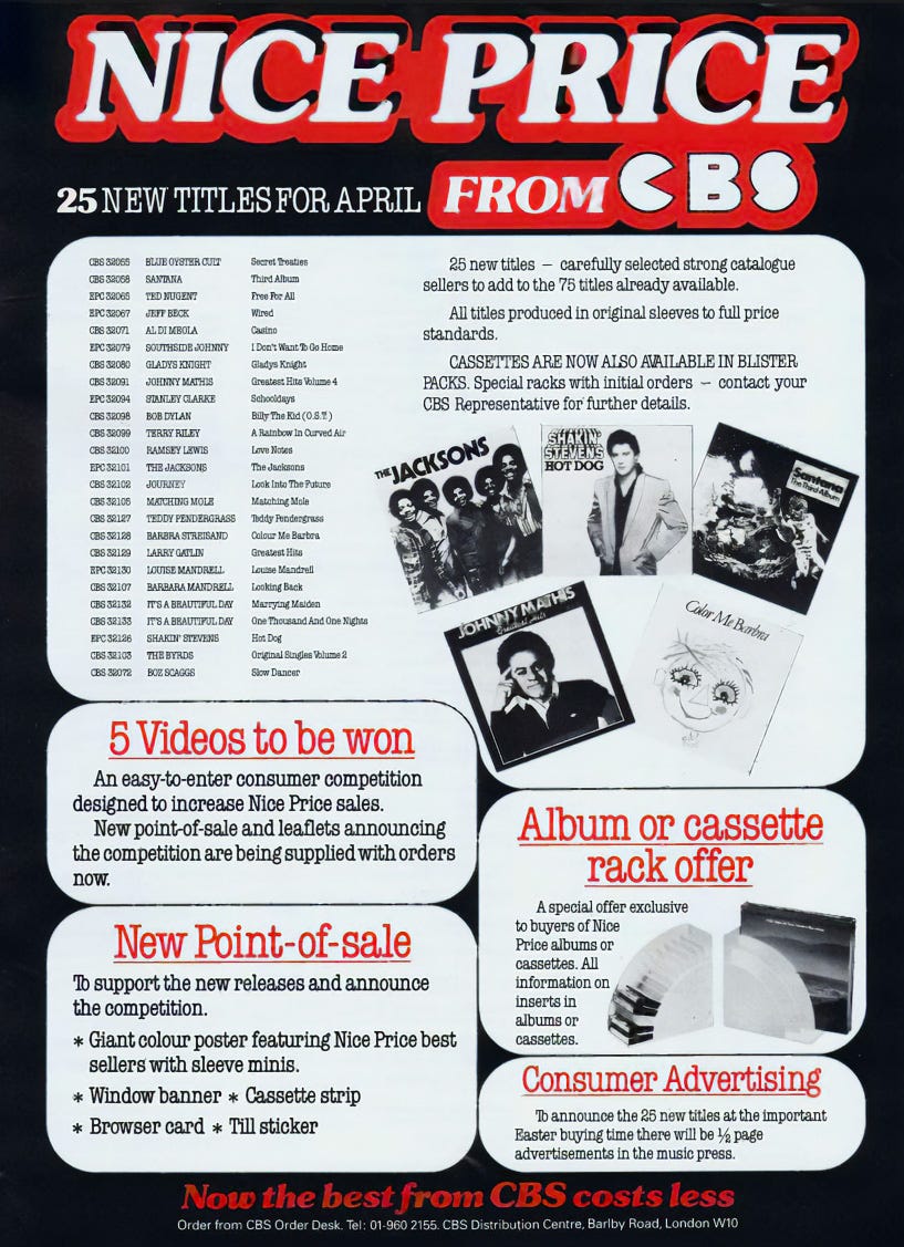 愛歌団 NICE PRICE SERIES CD CBS Records' The Nice Price - The Retroist
