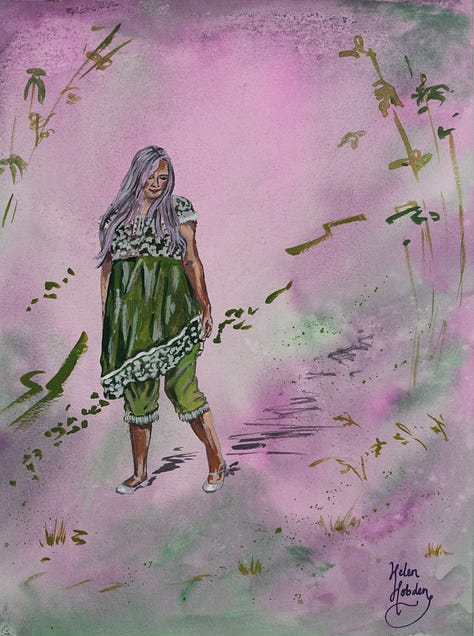 Ethereal paintings of fairytale women.