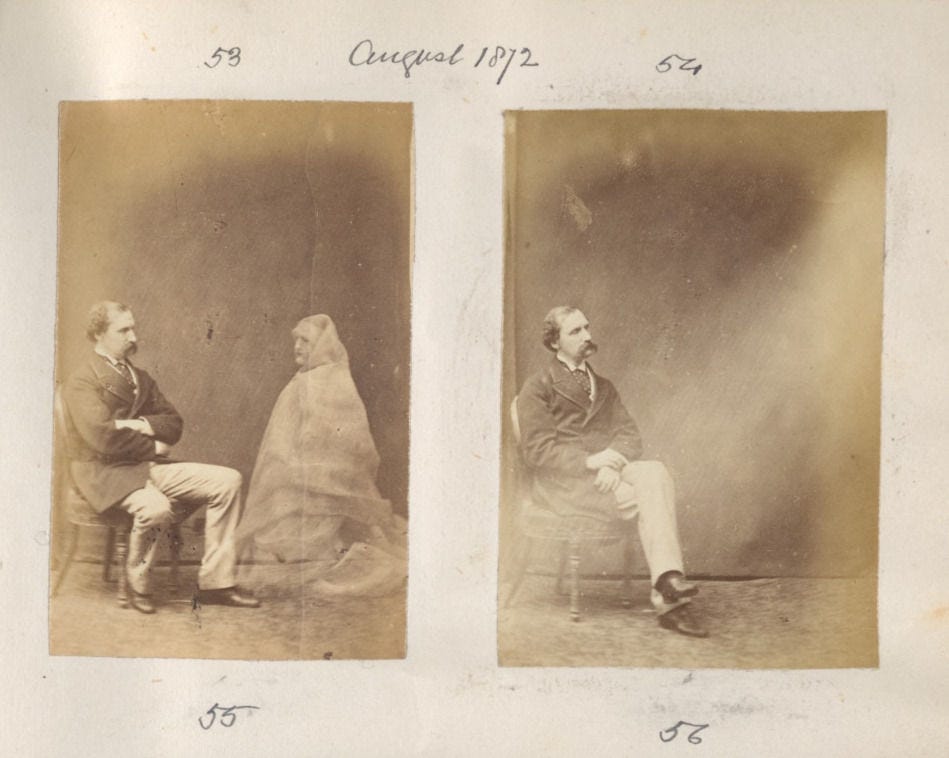 Photo: Frederick Hudson, Album of Spirit Photographs, Metropolitan Museum of Art