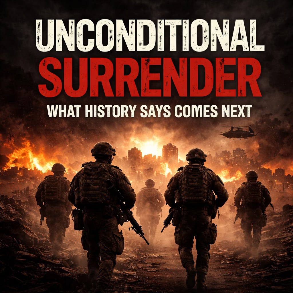 “Unconditional Surrender” Does Not Mean Peace. It Means the Door to ...