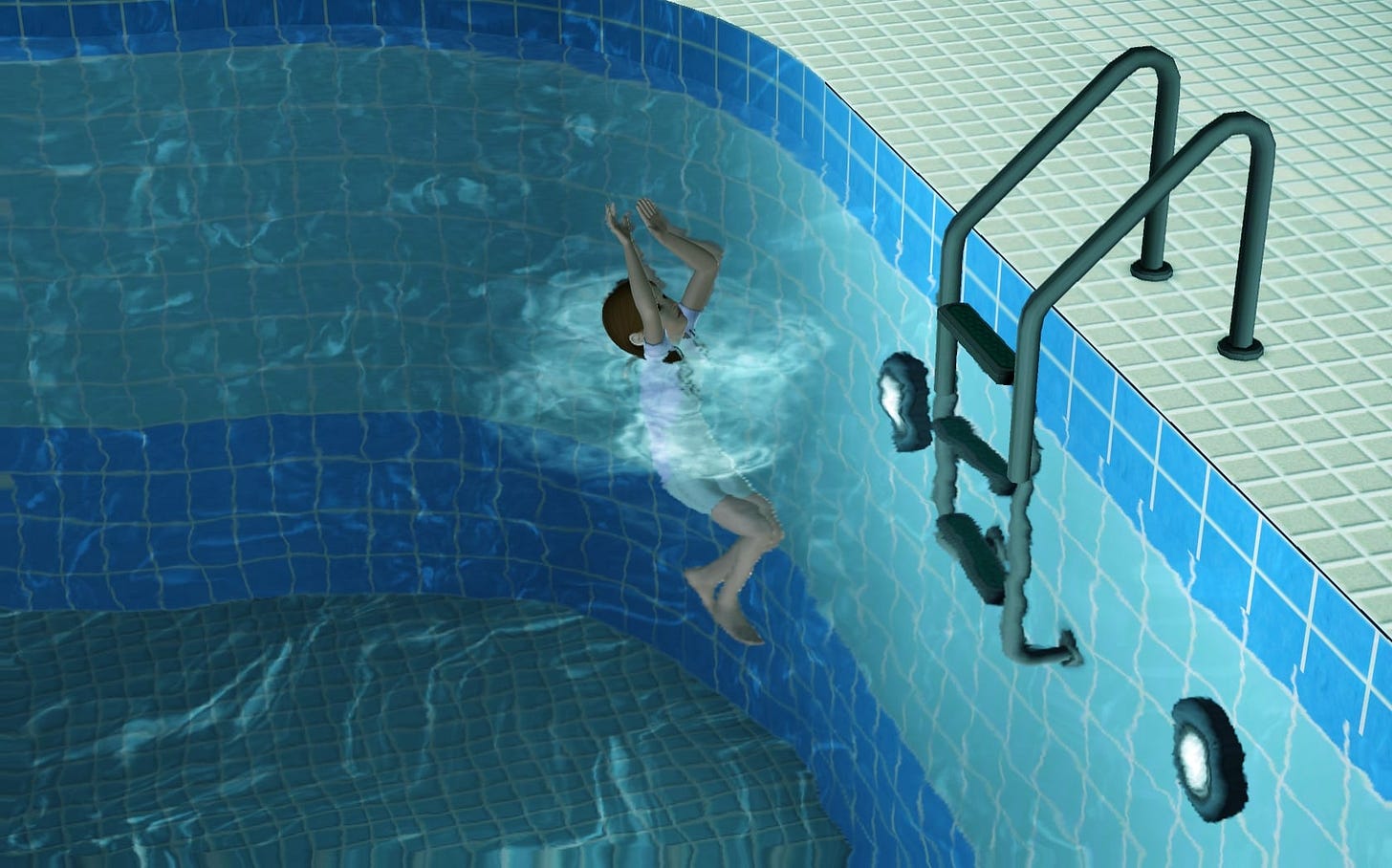 I didn't know that children could drown in the sims 3 😭 : r/Sims3