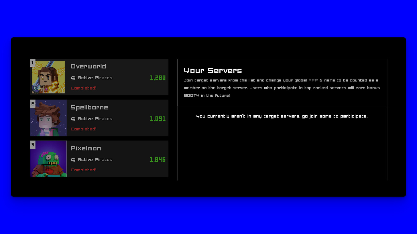 Pirate Nation - Servers