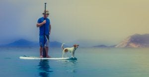 adult kayaking