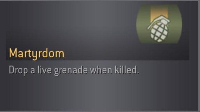 Martyrdom (Drop a Live Grenade When Killed) | Know Your Meme