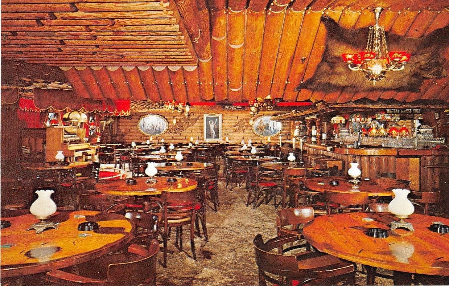 San Gabriel California Clearman's North Woods Inn Vintage Postcard V13541  at Amazon's Entertainment Collectibles Store