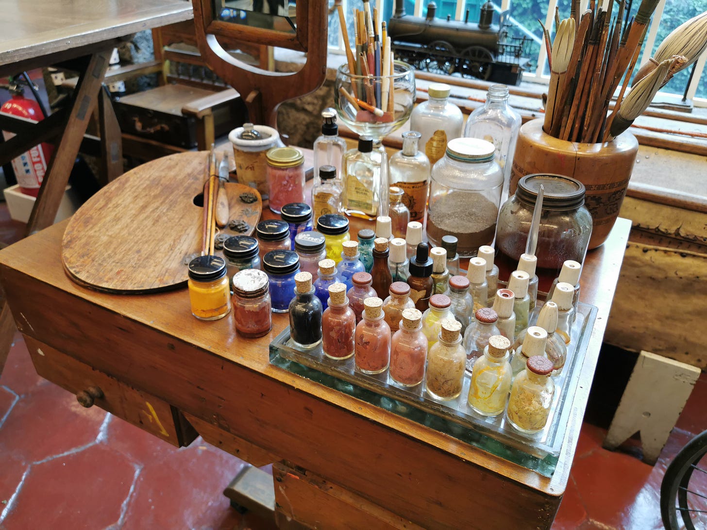 Art supplies, Frida Kahlo Museum, Mexico City Art supplies, Frida Kahlo Museum, Mexico City
