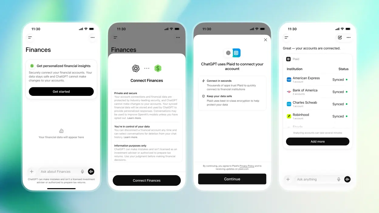 OpenAI announces personal finance tools in ChatGPT for power users | Mashable OpenAI announces personal finance tools in ChatGPT for power users | Mashable