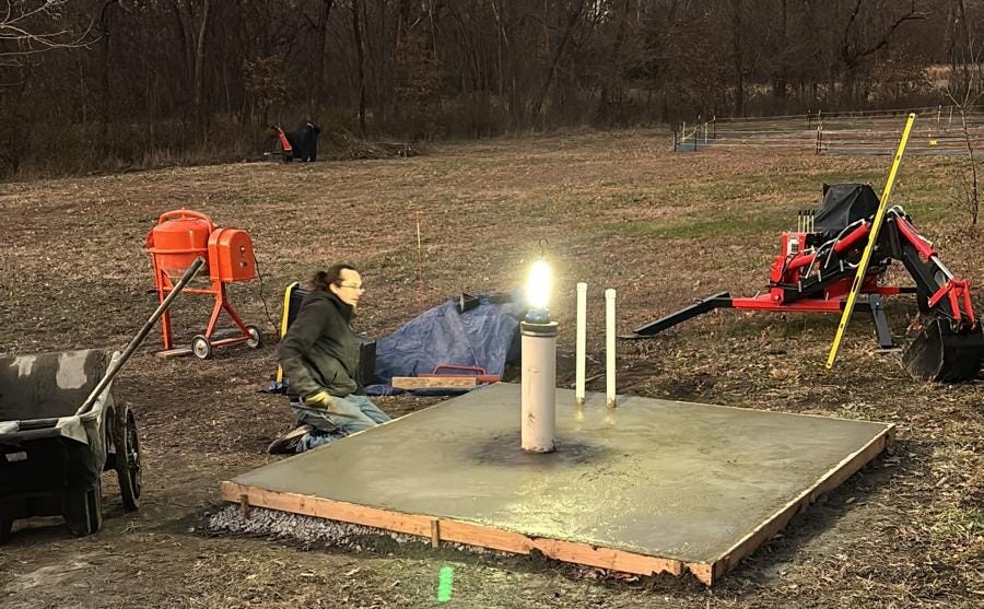 Twilight and still working on cement Twilight and still working on cement