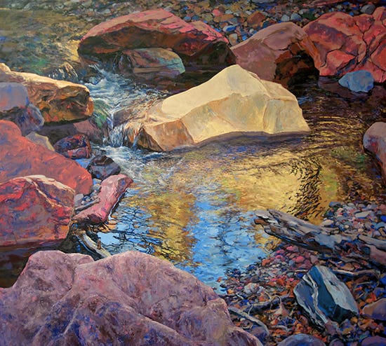 Oil Painting Marble Falls by John Louder