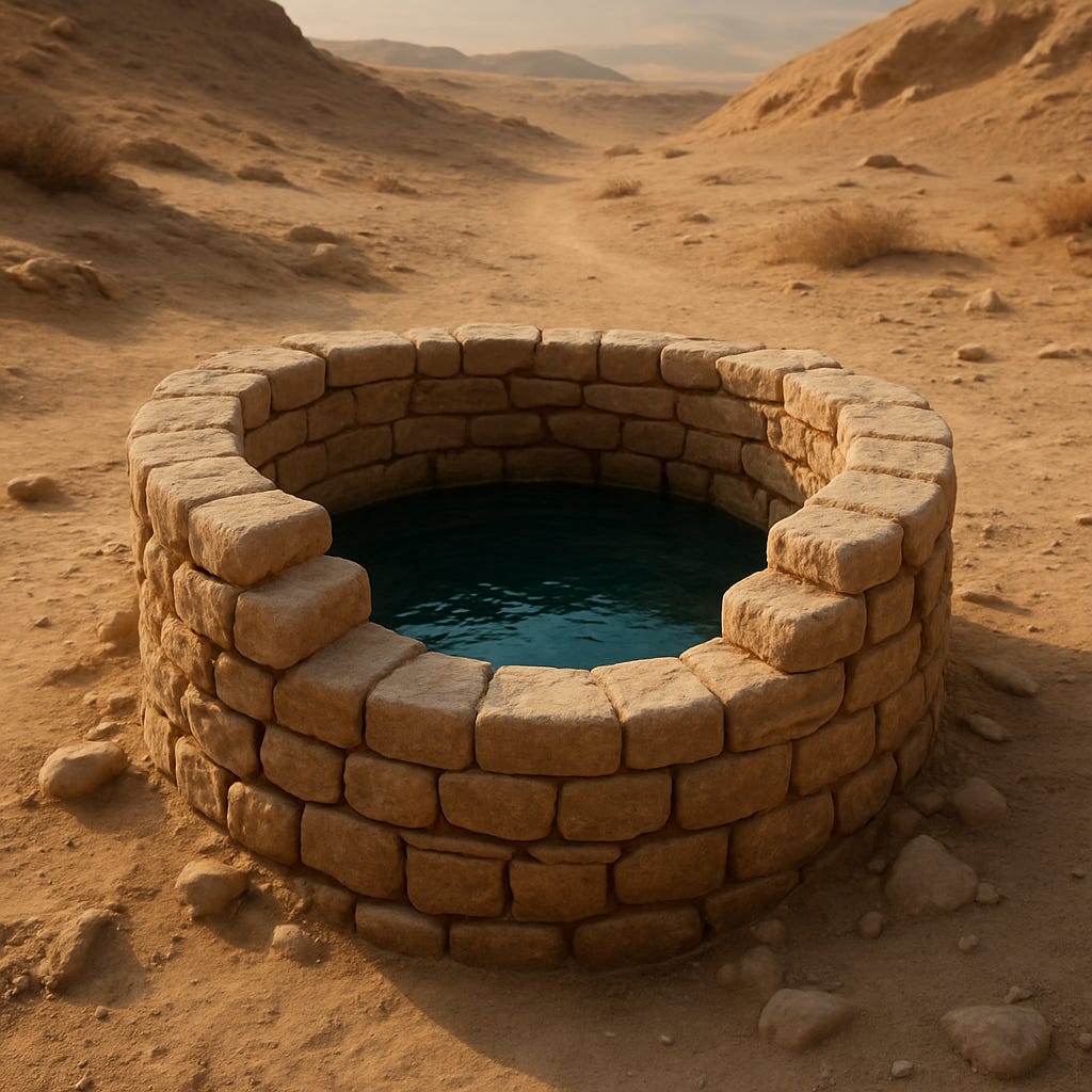 A well in a desert

AI-generated content may be incorrect.