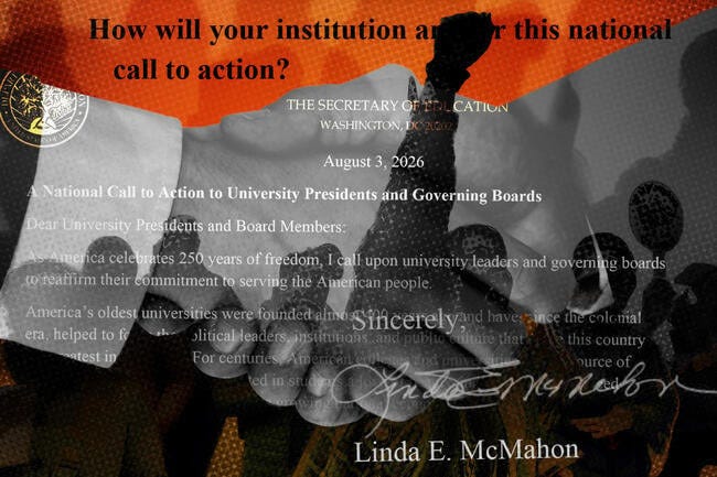 Higher Ed Advocates Push Back on McMahon's “Call to Action”