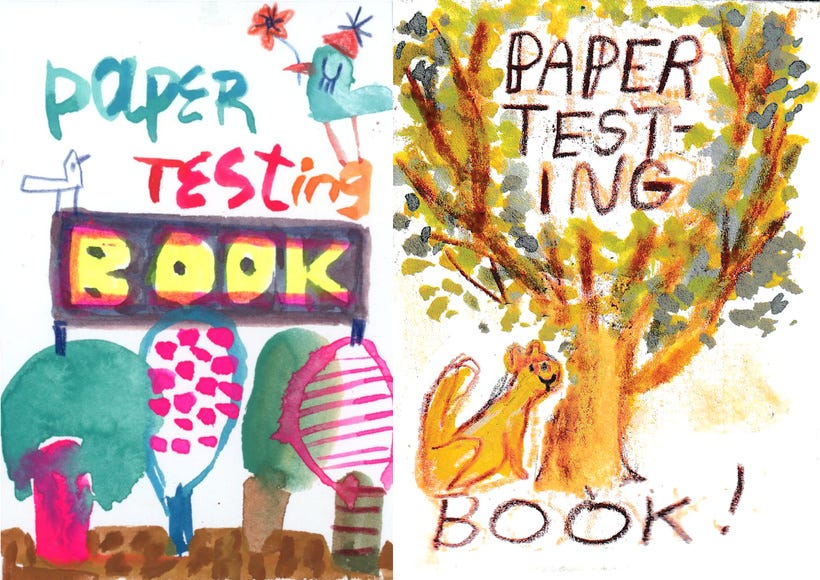 paper testing books paper testing books