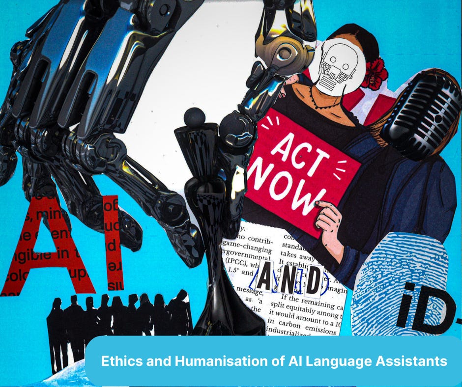 Collage portraying AI identity visually