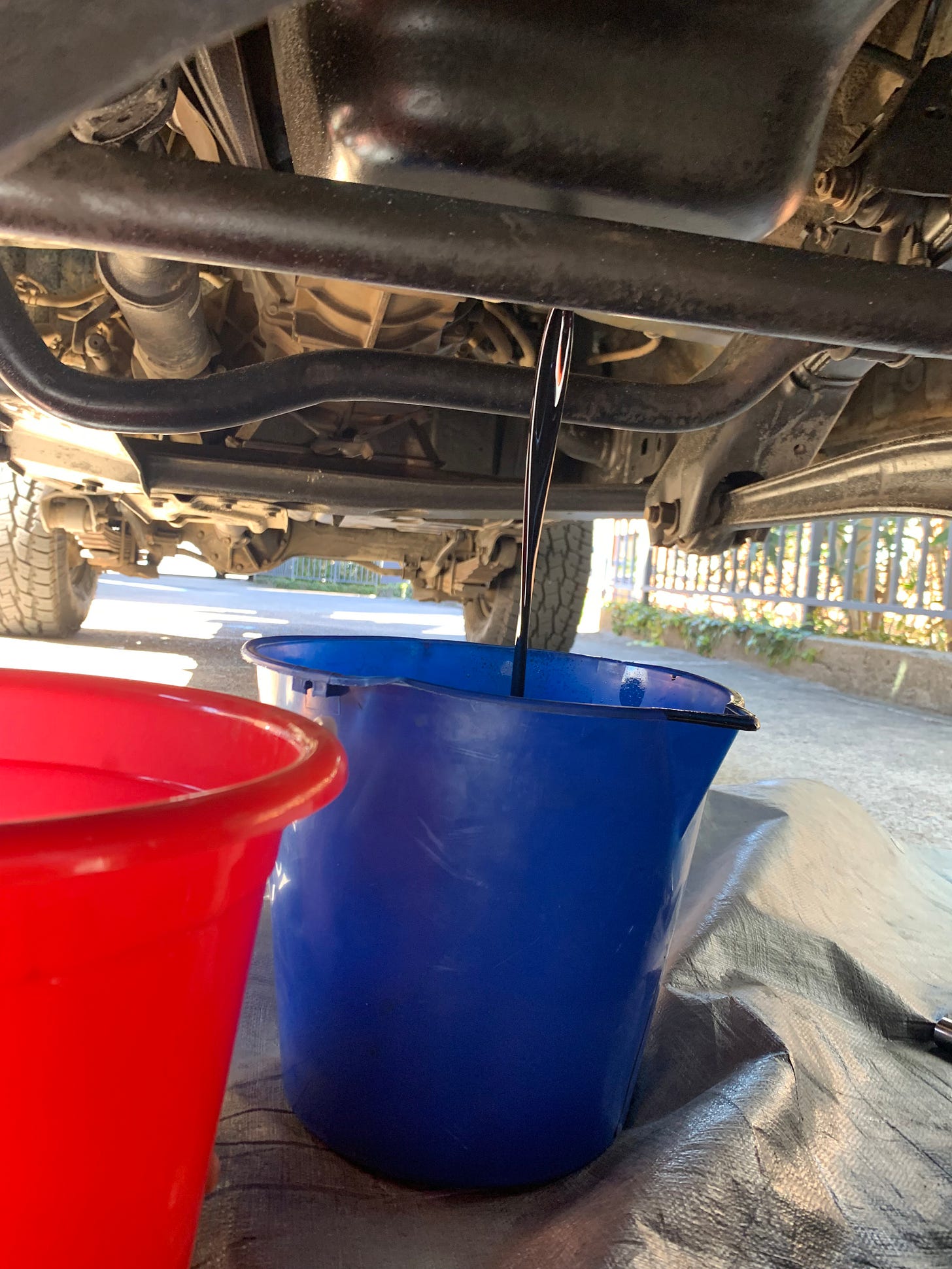 troopy maintenance oil drain