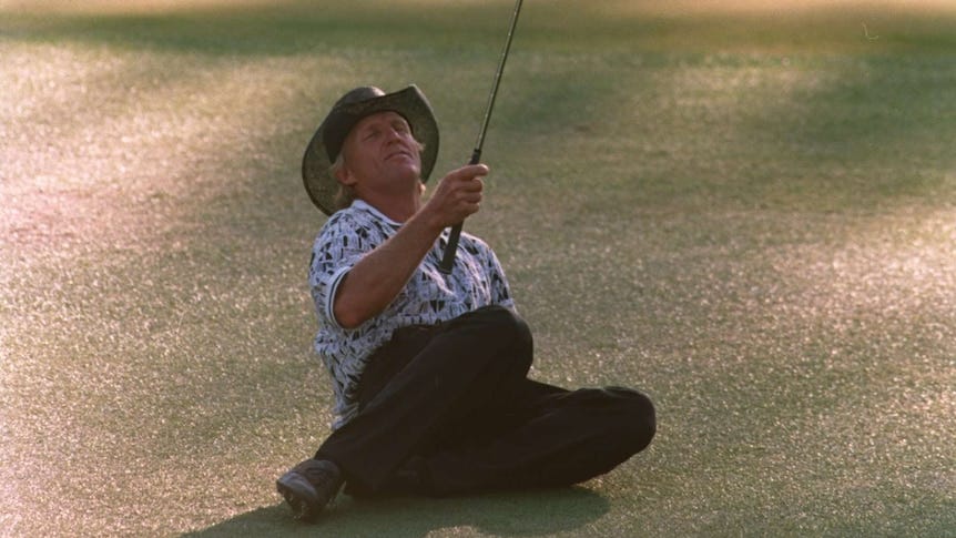 Greatest chokes in the history of sport, on the 20th anniversary of Greg Norman's US Masters collapse - ABC News Greatest chokes in the history of sport, on the 20th anniversary of Greg Norman's US Masters collapse - ABC News