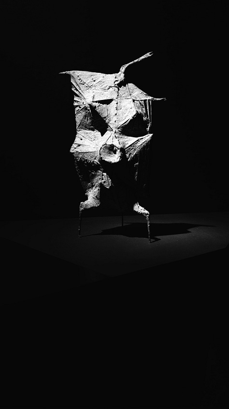 Black and white images captured at Apocalypse: From Last Judgement to Climate Threat