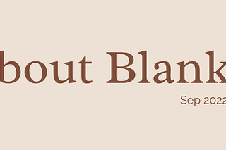 About Blank | Sameer Kulkarni | Substack