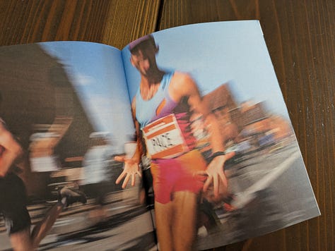 A few pages from inside This is Running by Raziq Rauf