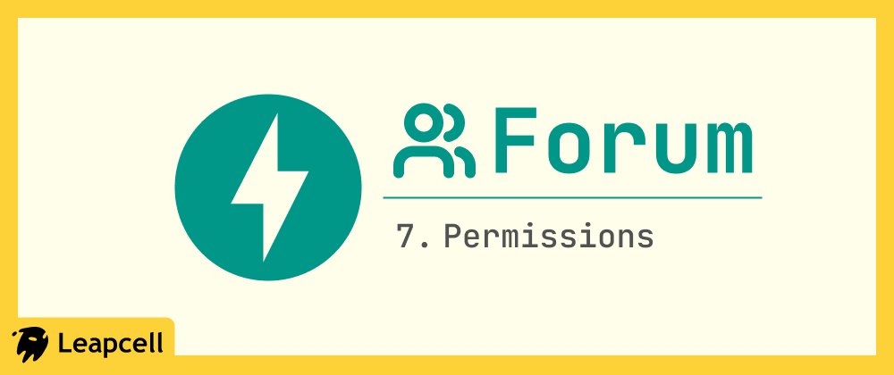 Cover of "Build Your Own Forum with FastAPI: Step 7 - Permissions"