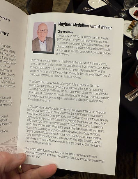 UNT Mayborn Medallion ceremony April 2025