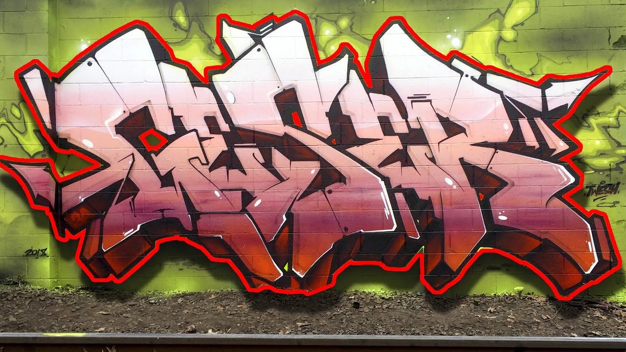 HOW GESER DOES GRAFFITI PIECES! (Graffiti Breakdown! )