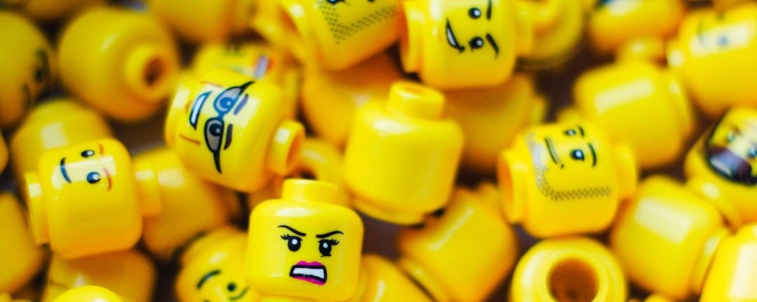Lego minifig head toy lot