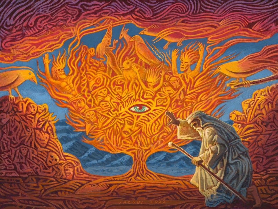 Moses and the Burning Bush by Rick Jacobi – LILA