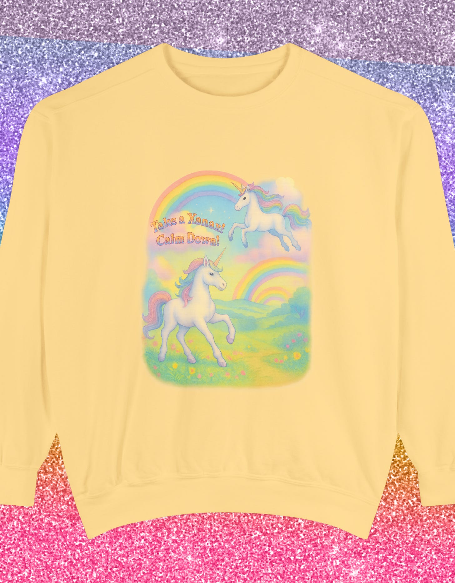 RHONY real housewives of new york "take a xanax calm down" crewneck sweatshirt ramona singer