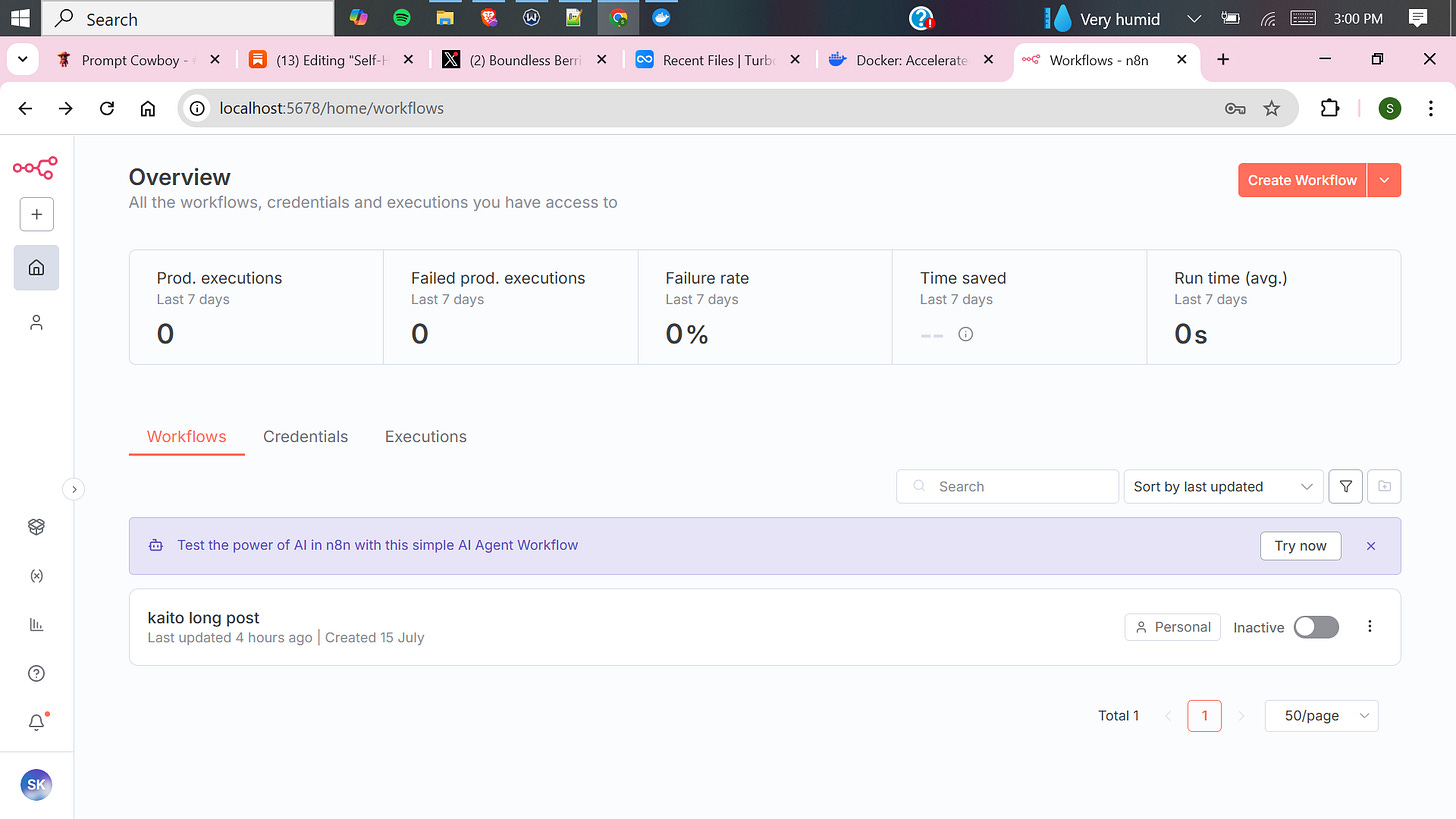 Self-Hosting n8n with Docker Desktop: A Complete No-Code Guide